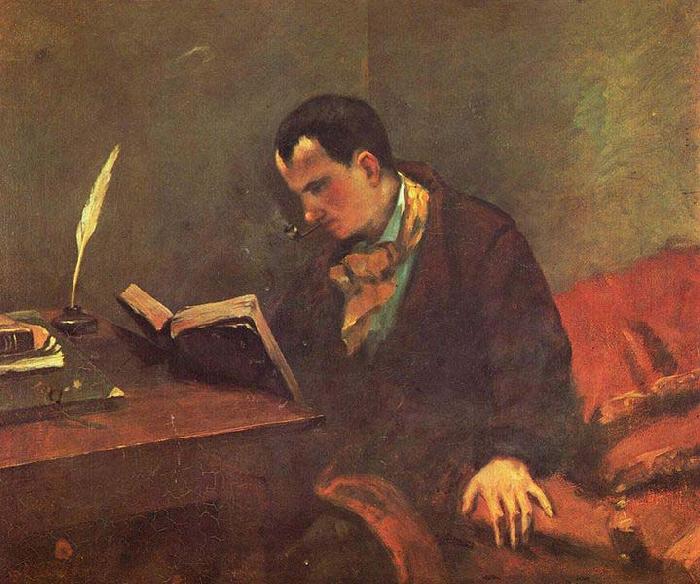 Gustave Courbet Portrait of Charles Baudelaire